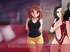 成熟的熟女在BDSM游戏中被操胸部和乳房
