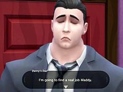 Danny Phantom's wild encounter with his animated mom in Sims 4